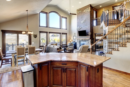 Gourmet Kitchen and open living area