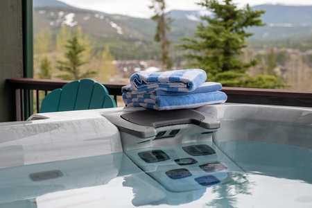Enjoy the views while soaking in a private hot tub