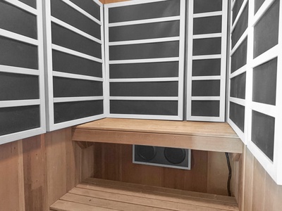 A brand new, private infrared sauna for your sore muscles.