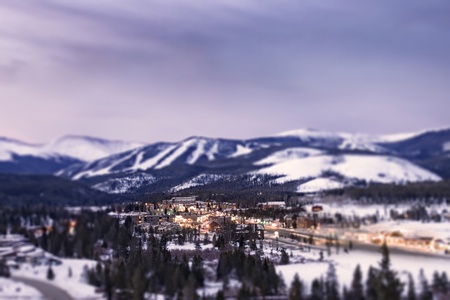 Winter Park Resort at night