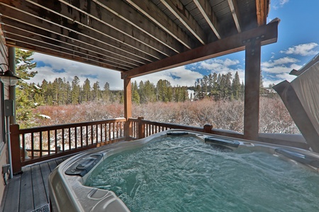 Private Hot Tub with frequent Moose sightings!