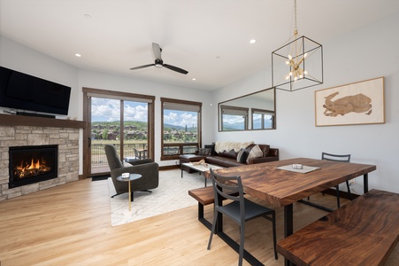 Wonderful Living Room with a View of The Fraser Valley