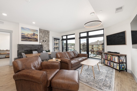 Plenty of space for everyone in your group to take a seat in the spacious living area