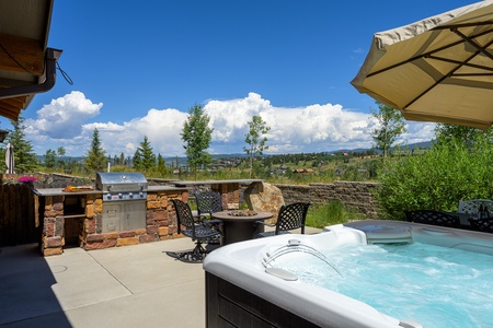 Your perfect outdoor retreat with firepit, grill and private hot tub!