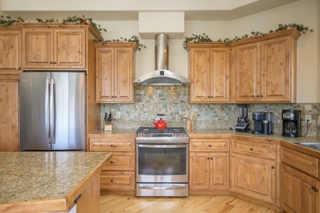 A gas range for your convenience.