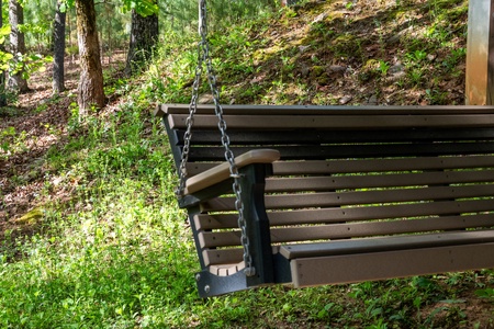 Woodhaven Retreat - Porch Swing on Lower Level Patio