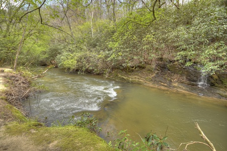 Hothouse Hideaway- Creek view from the cabin