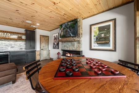 Big Top of Blue Ridge: Lower Level Living Room