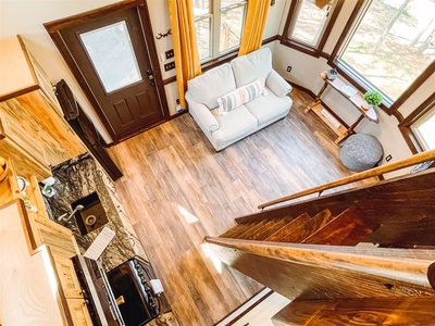 Misty Mountain Treehouse - Kitchen and Seating area from Loft