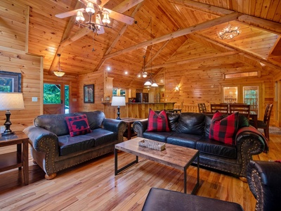 Babbling Brook -Fire Place View of Living room