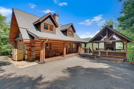 Celtic Clouds - Front View of Cabin