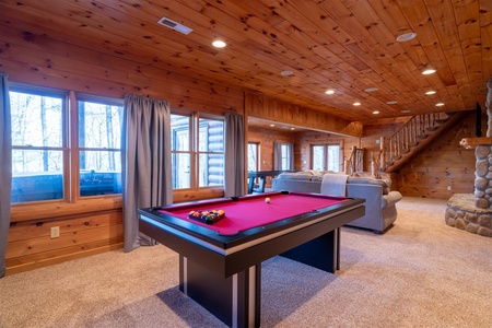 Huckleberry House - Lower Level Entertainment and Family gathering area