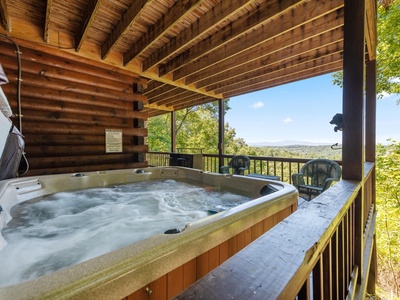 Bear Necessities- Lower level deck hot tub with views