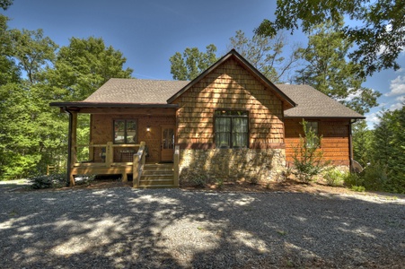 Once In A Blue Ridge: Front of Cabin