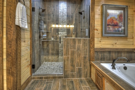 Privacy Peak - Main Level King Suite Shower