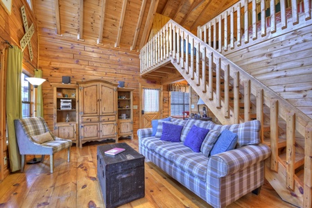 All Aboard- Main level living room area