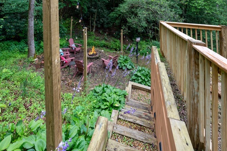 Millstone Haven - Steps Leading to Firepit Area