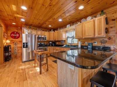 Drink Up The View - Kitchen with Stainless Steel Appliances