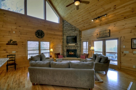 Blue Jay Cabin-living room area