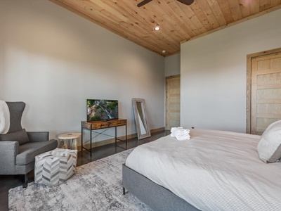 Bluetiful- Lower level master bedroom