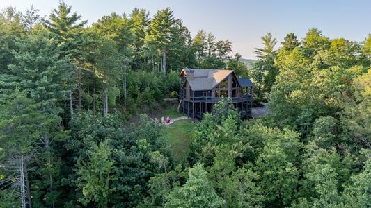 3 Peaks - Aerial View of Cabin