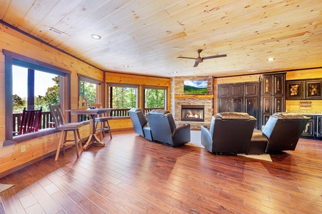 Hawksnest - Lower Level Living Room