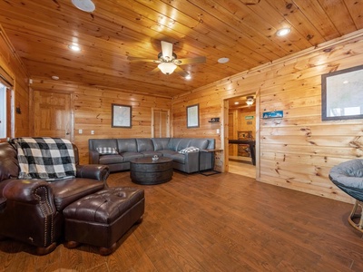 Sunset in the Mountains - Lower-Level Living Room