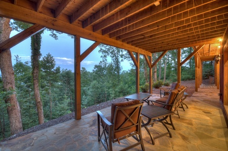 Heavenly Day - Lower Patio Seating Area