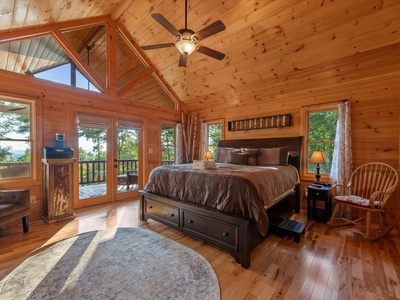 Soaring Hawk Lodge - Upper Level Master Bedroom
