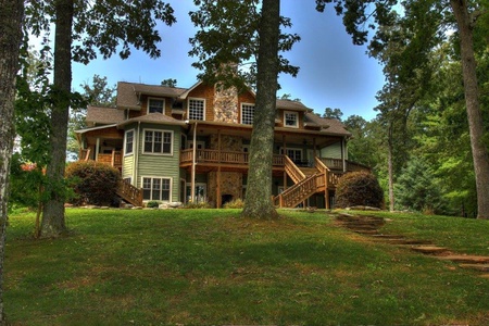 Blue Ridge Lake Retreat - Exterior View from Lake