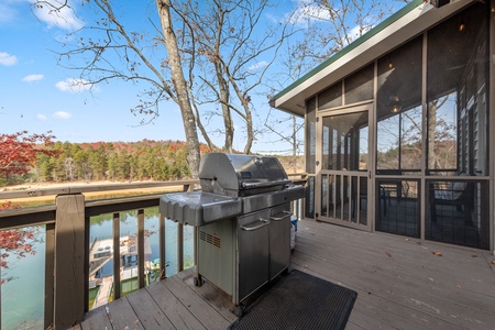 Blue Ridge Bliss - Entry Deck Grilling Area