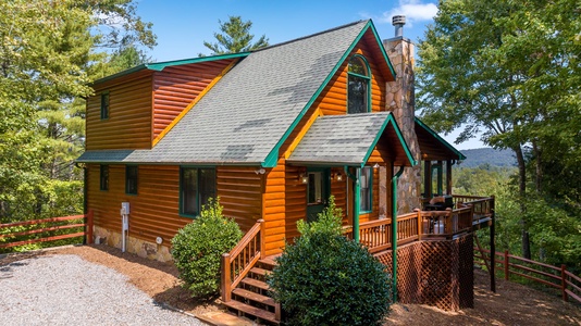 Choctaw Ridge - Front of Cabin