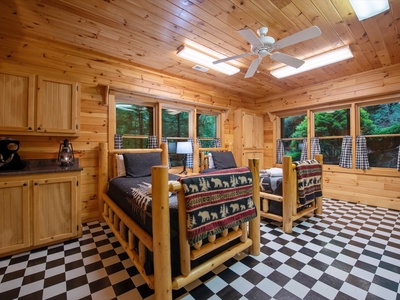 Babbling Brook- Lower level twin bed room