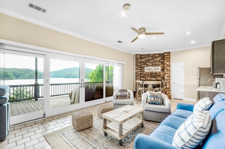 Blue Ridge Lakeside Chateau - Lower Level Living with Lake Views