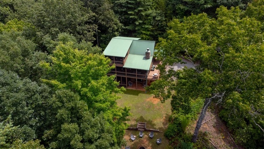 Bearfoot Lodge - Aerial View of Cabin