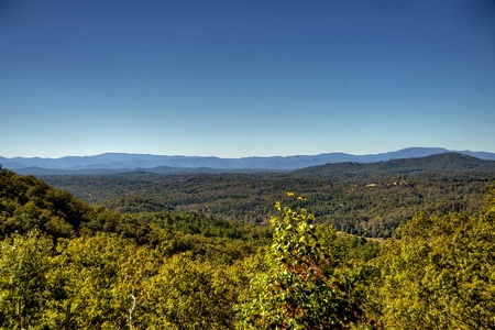 Above Raven Ridge- Long range mountain view from the cabin