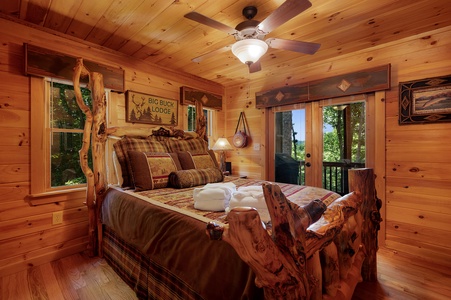 Wise Mountain Hideaway - Entry Level Queen Bedroom