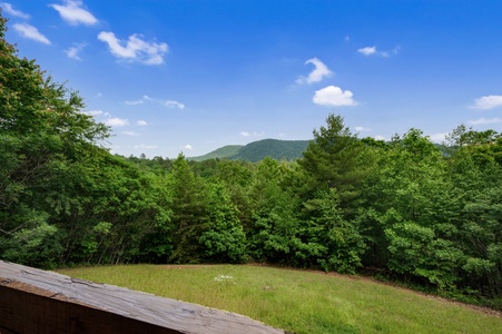 Papa Bear's Den - Lower Level Deck View