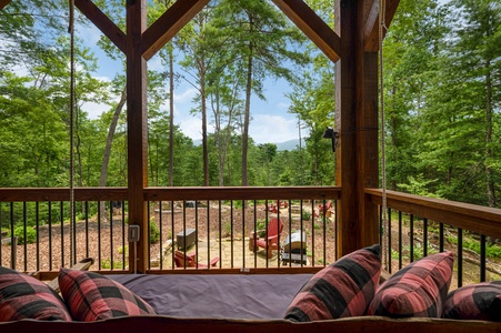 Three Loves Cabin - View from Swing Bed