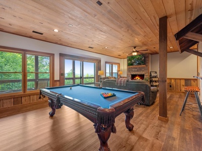 Crows Nest- Lower level pool table