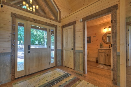 A Perfect Day- Entryway view of the cabin