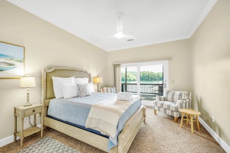 Blue Ridge Lakeside Chateau- Lower level king size bedroom