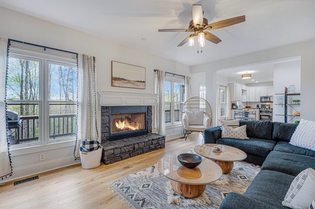 Scenic Ridge - Living Room Gas Fireplace