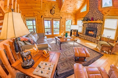 White Rock - Living Room and Fireplace