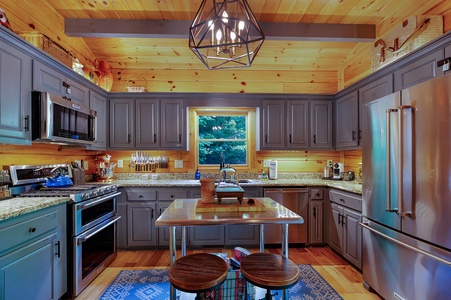 Bentley's Retreat - Kitchen Butcher Block with Seating