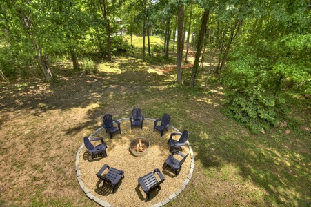 Anchors Away - Lower Level Fire Pit from deck view