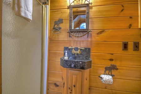 Deer Watch Lodge- Bathroom single sink