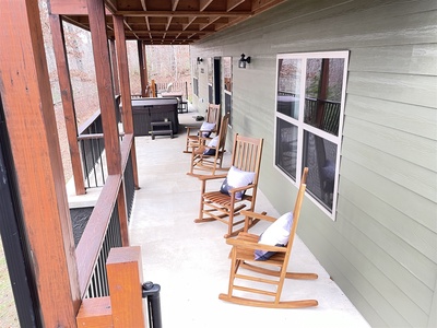 The Orchard - Lower Level Deck with Rocking Chairs