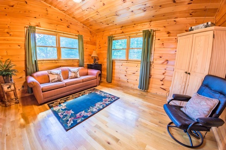 White Rock - Loft Area Sleeper Sofa and Seating Area