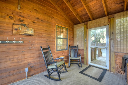 The Good Place- Sun room seating with access staircase